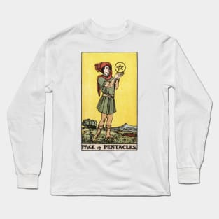 PAGE OF PENTACLES Long Sleeve T-Shirt